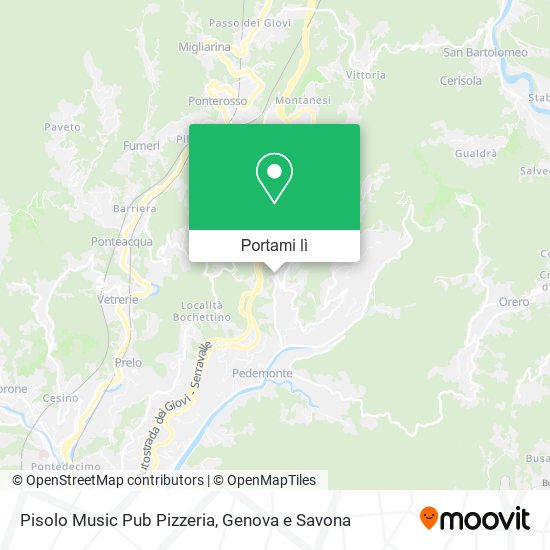 Mappa Pisolo Music Pub Pizzeria