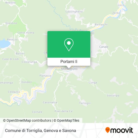 Mappa Comune di Torriglia