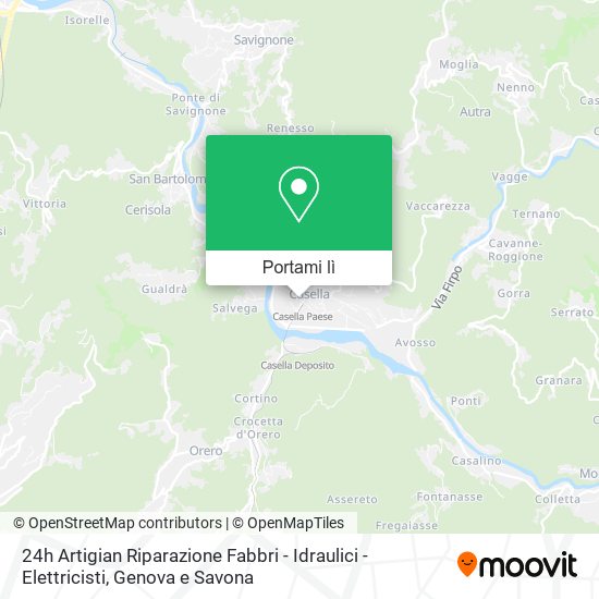 Mappa 24h Artigian Riparazione Fabbri - Idraulici - Elettricisti