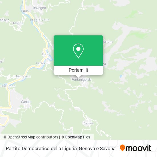 Mappa Partito Democratico della Liguria