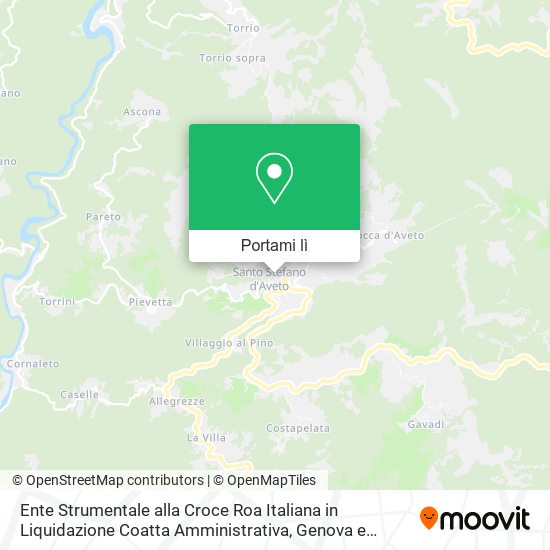 Mappa Ente Strumentale alla Croce Roa Italiana in Liquidazione Coatta Amministrativa