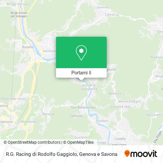 Mappa R.G. Racing di Rodolfo Gaggiolo
