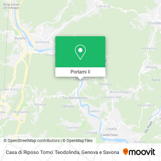 Mappa Casa di Riposo Tomo' Teodolinda