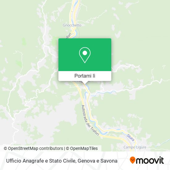 Mappa Ufficio Anagrafe e Stato Civile