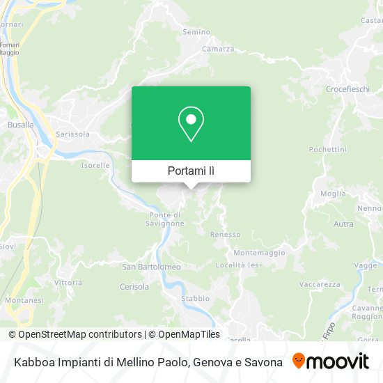 Mappa Kabboa Impianti di Mellino Paolo