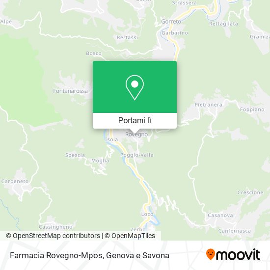 Mappa Farmacia Rovegno-Mpos