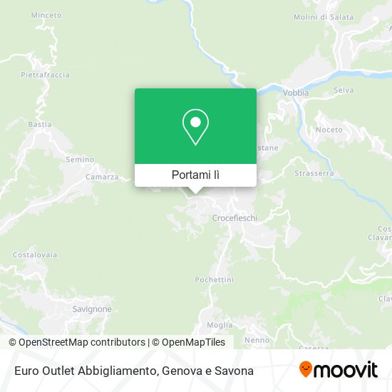 Mappa Euro Outlet Abbigliamento