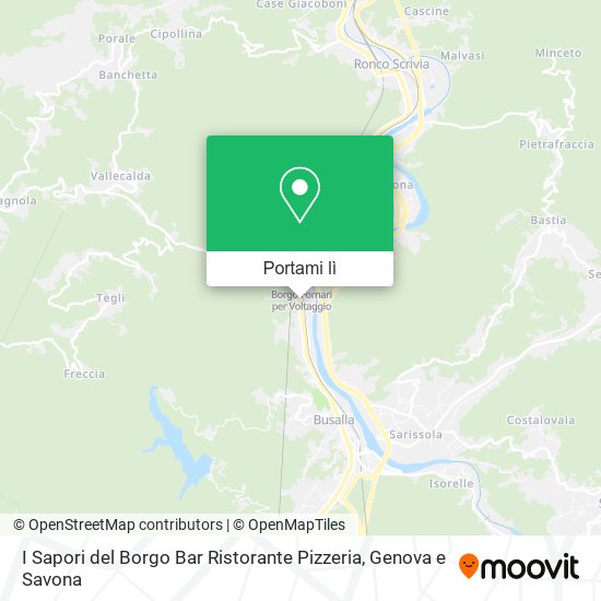 Mappa I Sapori del Borgo Bar Ristorante Pizzeria