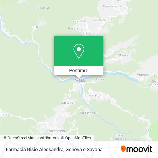 Mappa Farmacia Bisio Alessandra