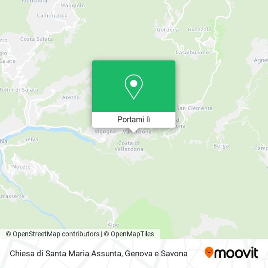 Mappa Chiesa di Santa Maria Assunta
