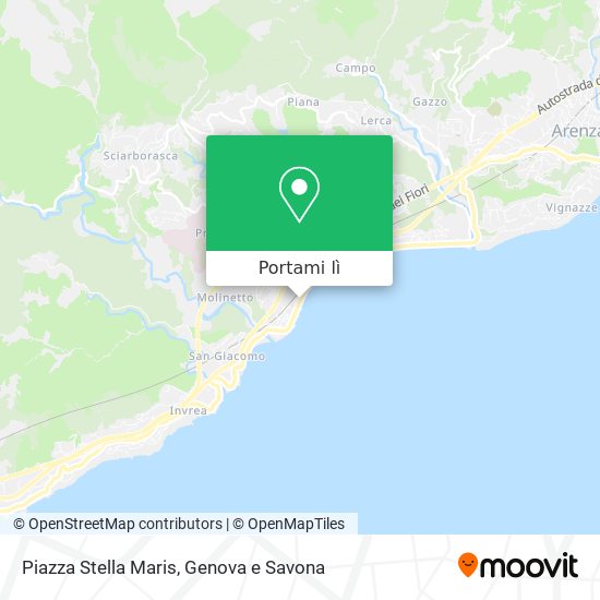 Mappa Piazza Stella Maris