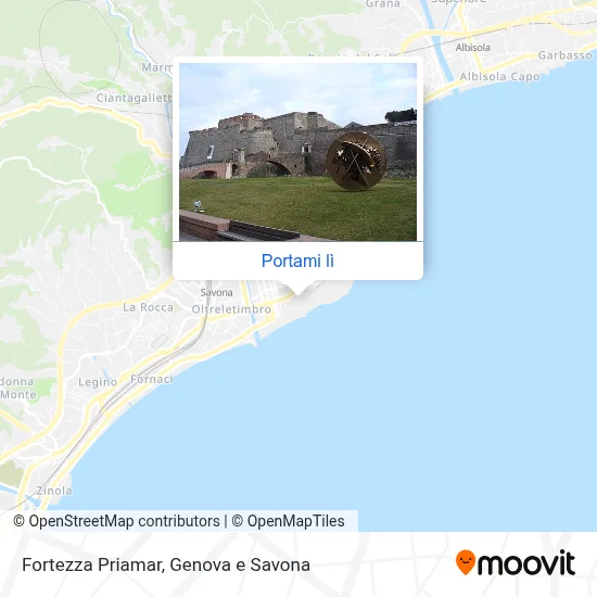 Mappa Fortezza Priamar