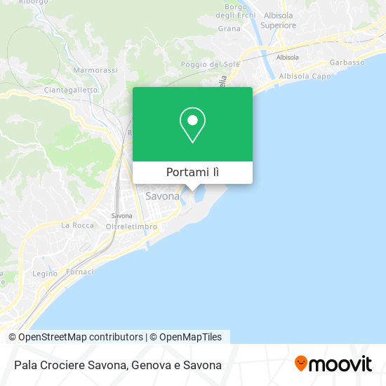 Mappa Pala Crociere Savona