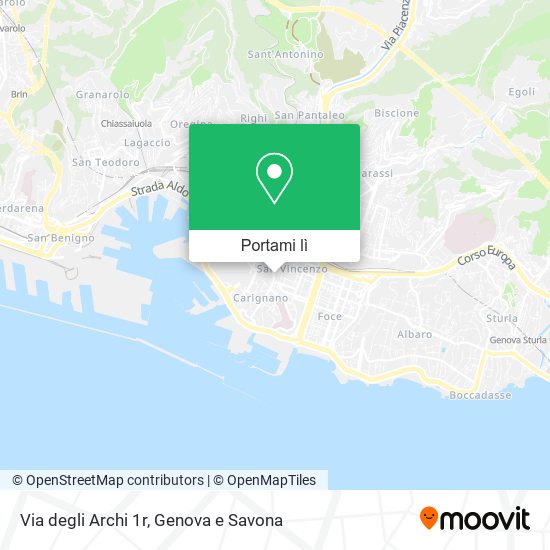 Mappa Via degli Archi  1r