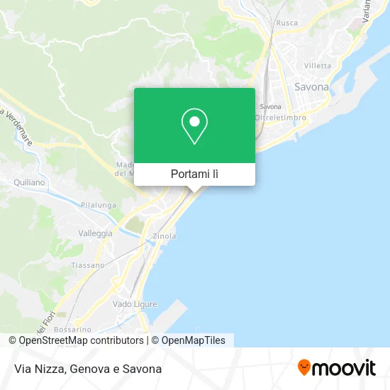 Mappa Via Nizza