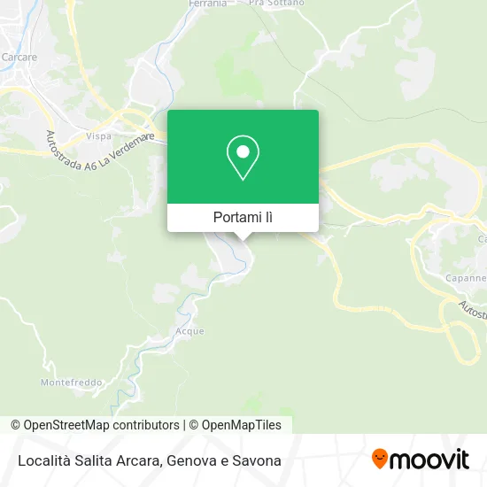 Mappa Località Salita Arcara