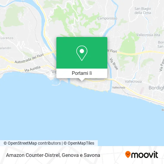 Mappa Amazon Counter-Distrel