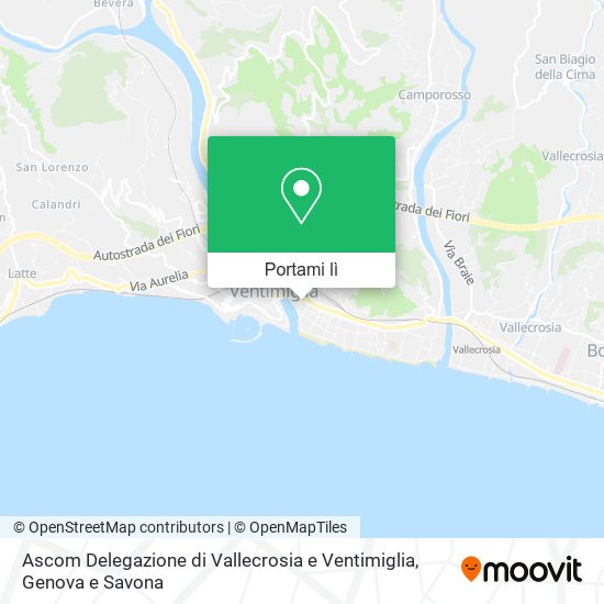 Mappa Ascom Delegazione di Vallecrosia e Ventimiglia