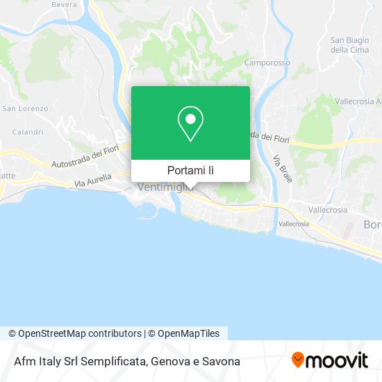 Mappa Afm Italy Srl Semplificata
