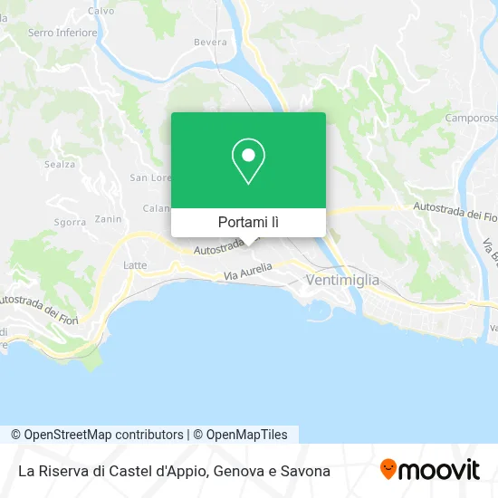 Mappa La Riserva di Castel d'Appio