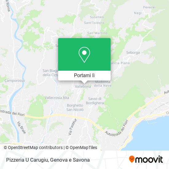 Mappa Pizzeria U Carugiu