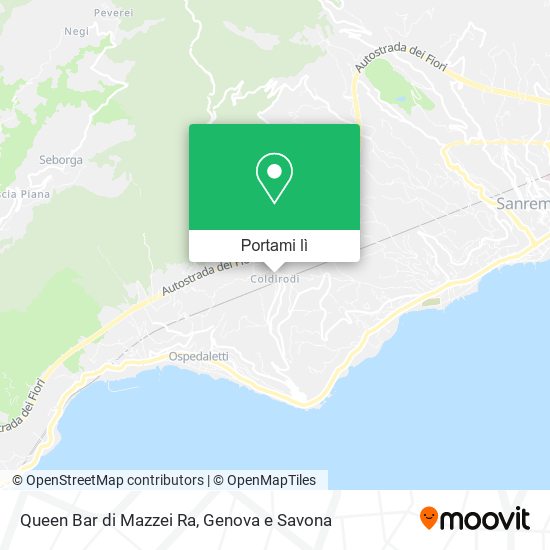 Mappa Queen Bar di Mazzei Ra