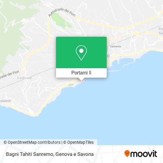 Mappa Bagni Tahiti Sanremo