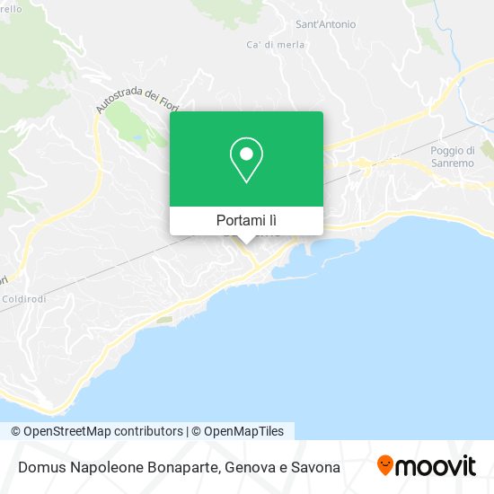 Mappa Domus Napoleone Bonaparte