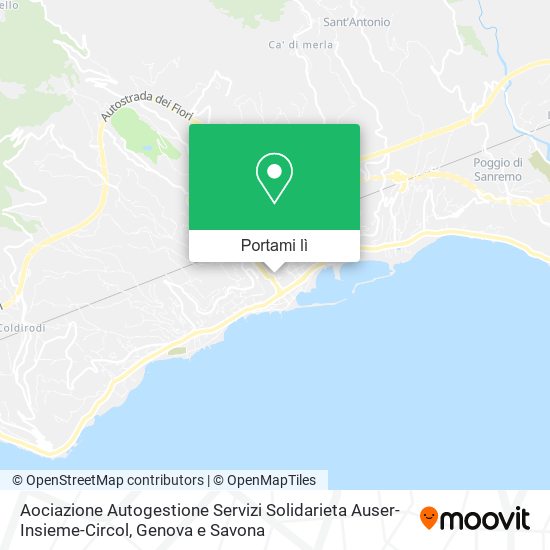 Mappa Aociazione Autogestione Servizi Solidarieta Auser-Insieme-Circol