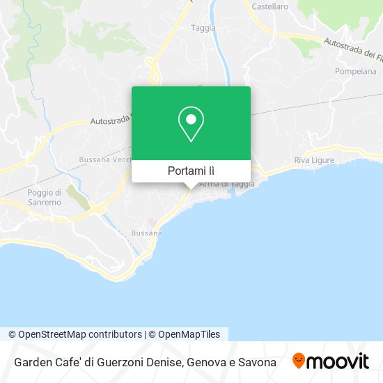 Mappa Garden Cafe' di Guerzoni Denise