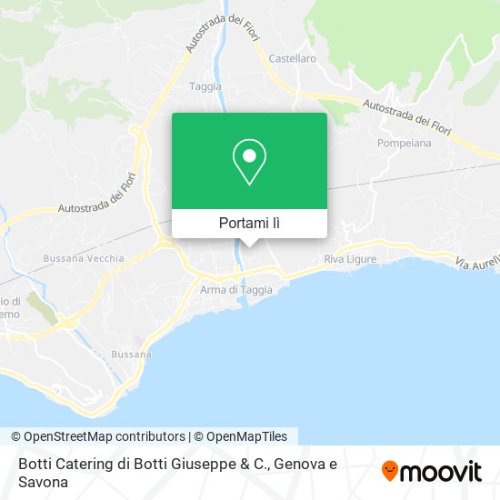 Mappa Botti Catering di Botti Giuseppe & C.