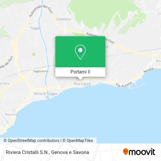 Mappa Riviera Cristalli S.N.
