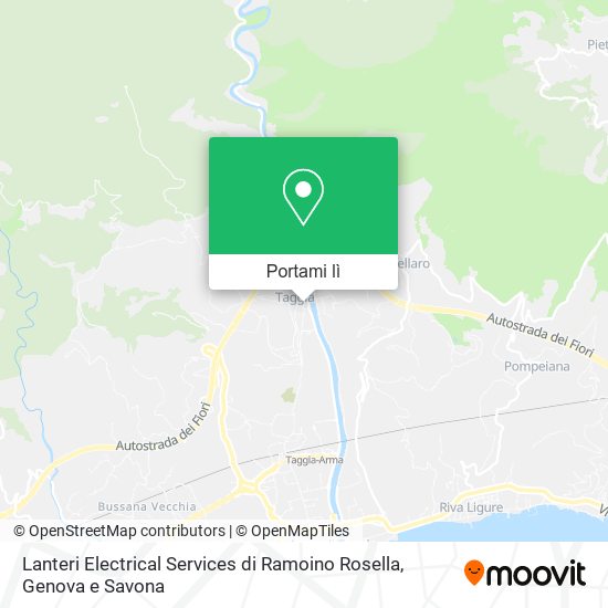 Mappa Lanteri Electrical Services di Ramoino Rosella