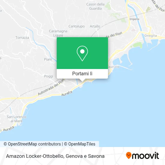 Mappa Amazon Locker-Ottobello