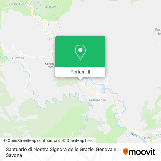 Mappa Santuario di Nostra Signora delle Grazie