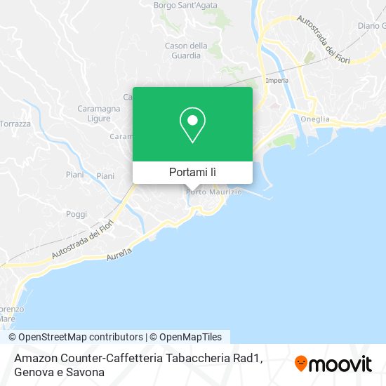 Mappa Amazon Counter-Caffetteria Tabaccheria Rad1