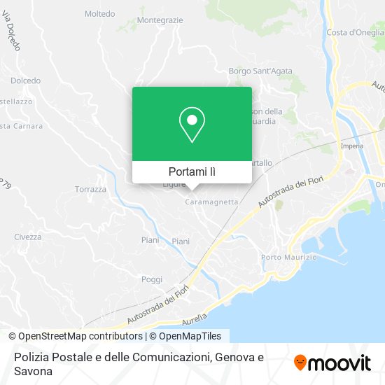 Mappa Polizia Postale e delle Comunicazioni