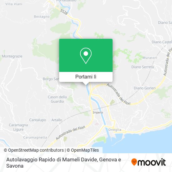 Mappa Autolavaggio Rapido di Mameli Davide