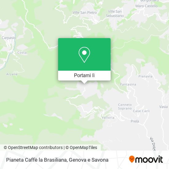 Mappa Pianeta Caffè la Brasiliana