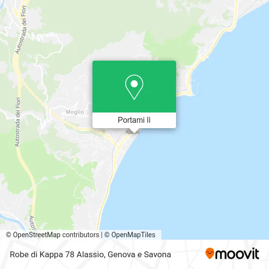 Mappa Robe di Kappa 78 Alassio
