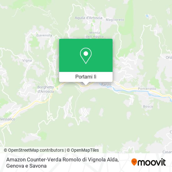 Mappa Amazon Counter-Verda Romolo di Vignola Alda