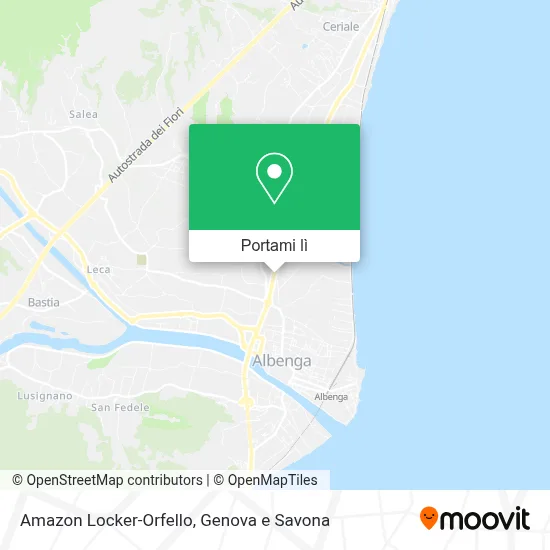 Mappa Amazon Locker-Orfello