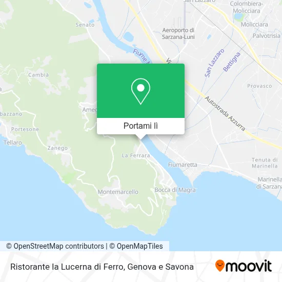 Mappa Ristorante la Lucerna di Ferro