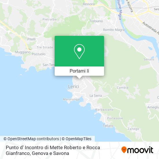 Mappa Punto d' Incontro di Mette Roberto e Rocca Gianfranco