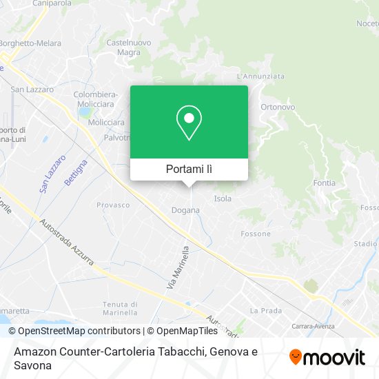 Mappa Amazon Counter-Cartoleria Tabacchi