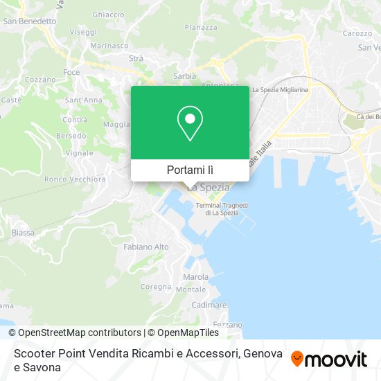 Mappa Scooter Point Vendita Ricambi e Accessori