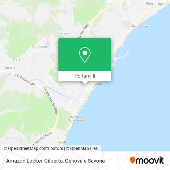 Mappa Amazon Locker-Gilberta