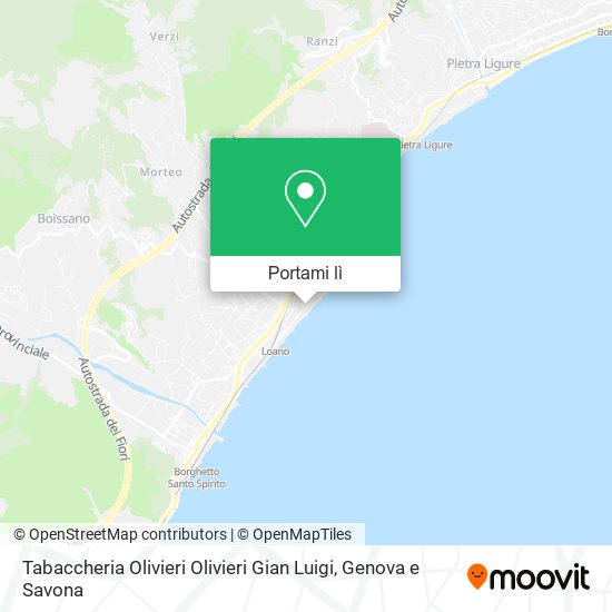 Mappa Tabaccheria Olivieri Olivieri Gian Luigi