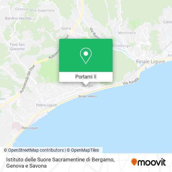 Mappa Istituto delle Suore Sacramentine di Bergamo