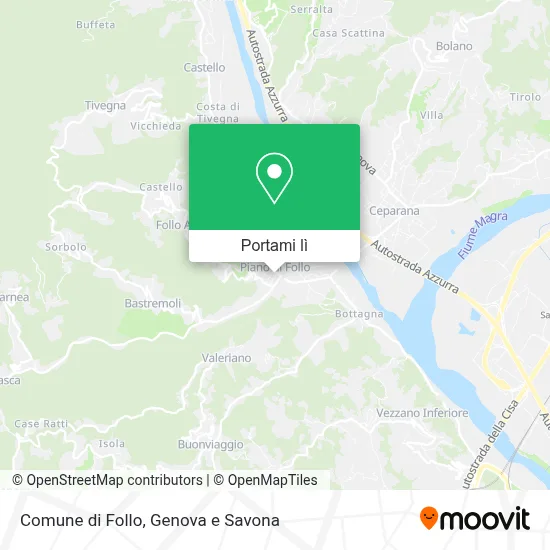 Mappa Comune di Follo